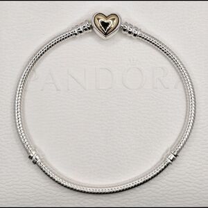 Pandora Two-Tone Heart Bracelet